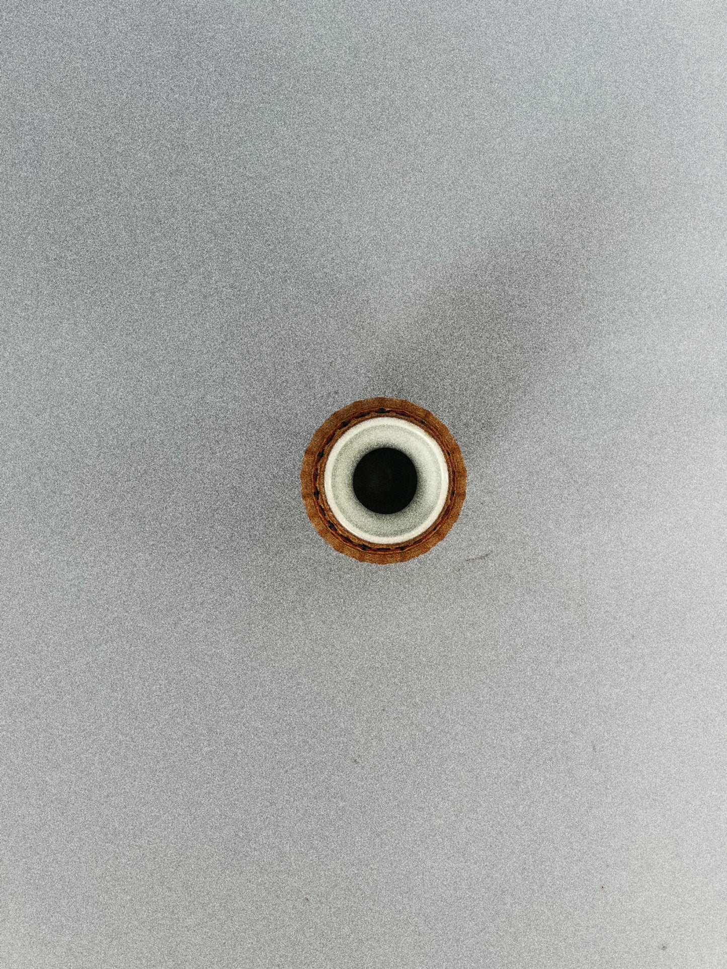 Woven , Mini rattan Vase with ceramic lining