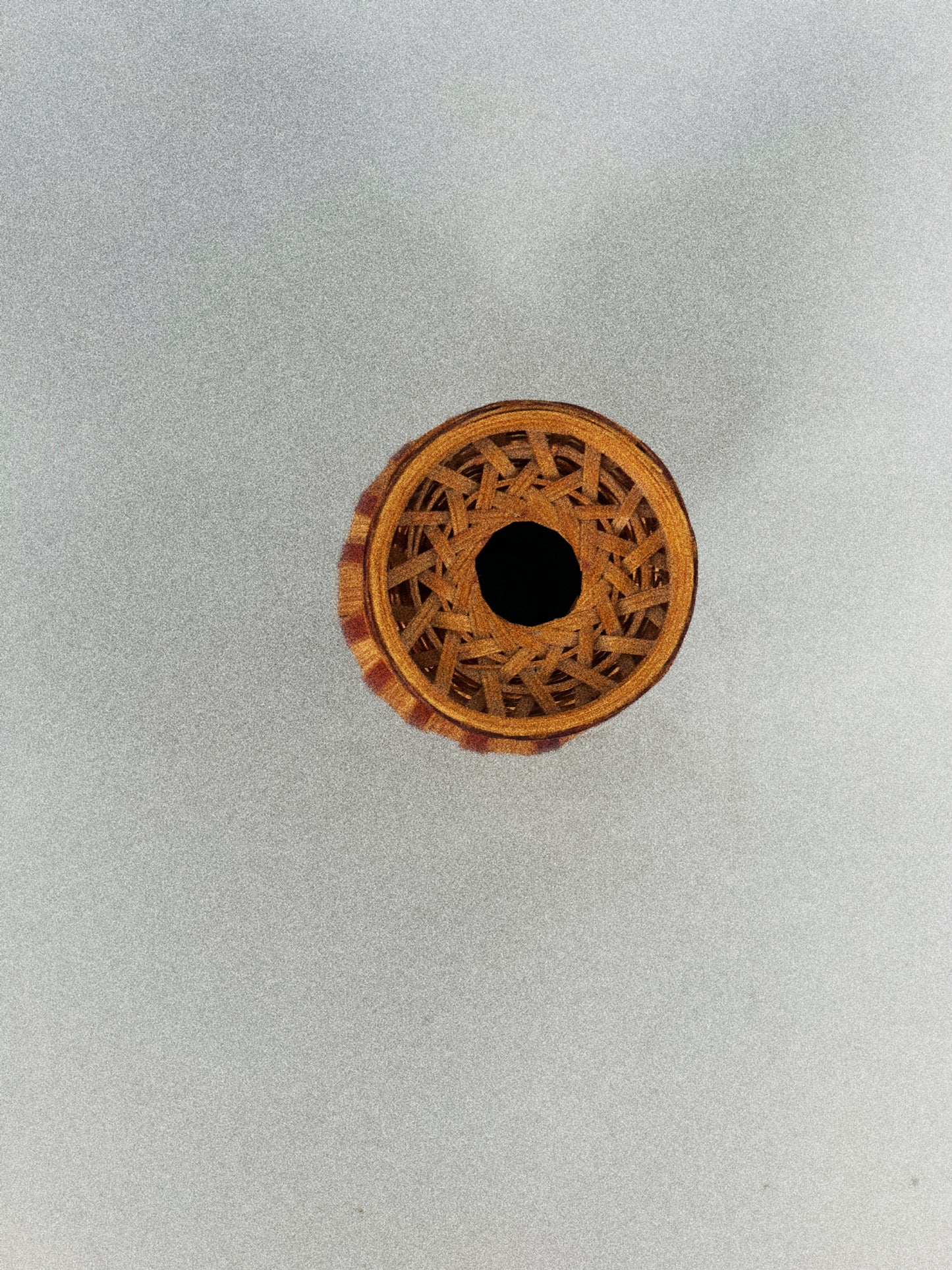 Woven mini wicker vase