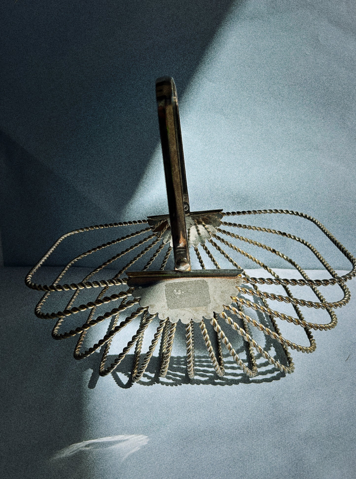 Silver twisted Bread Basket