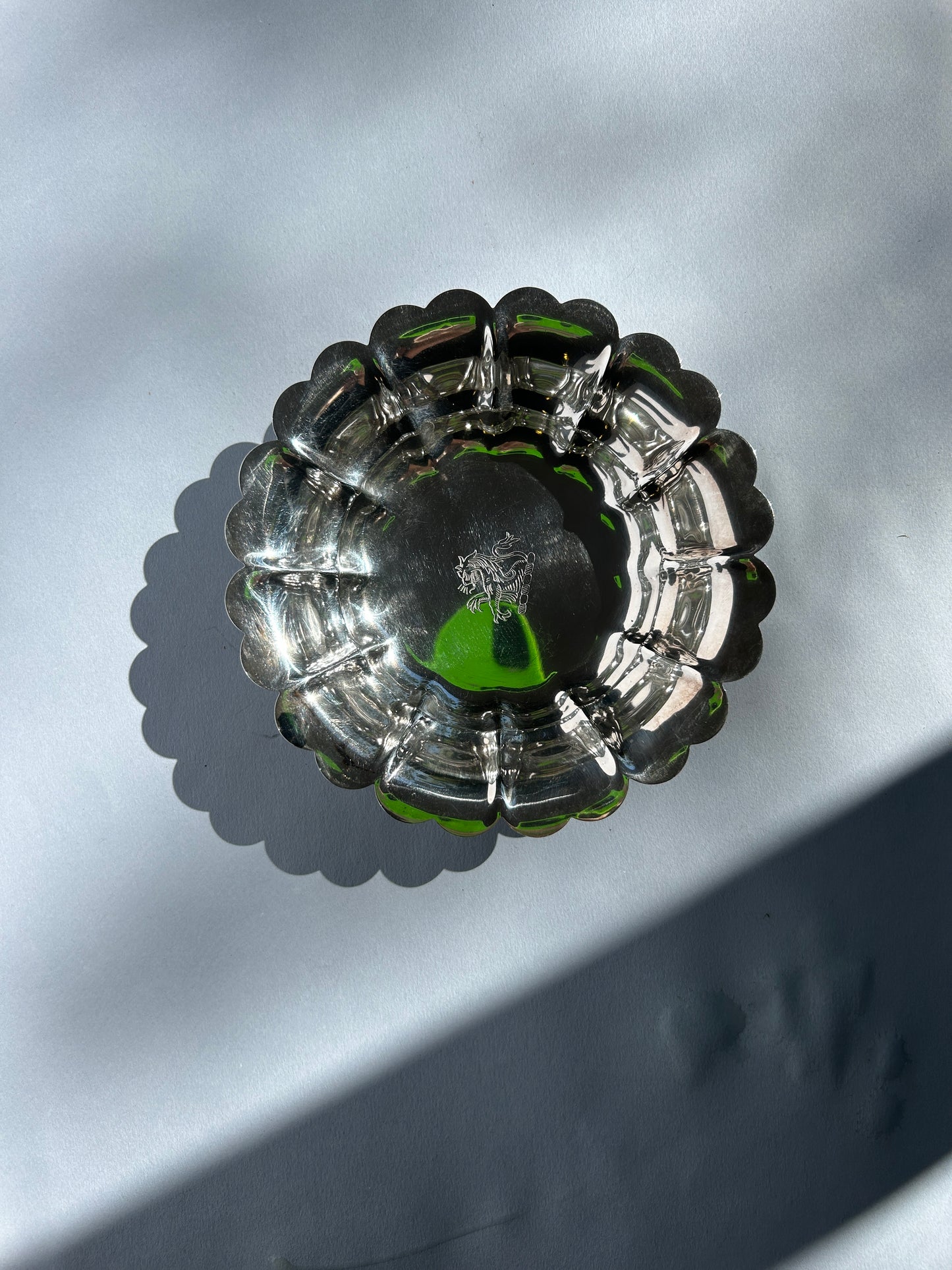 Silver Scalloped Bowl