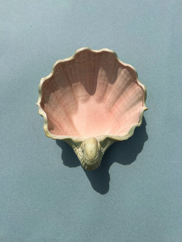 Ceramic Sea Shell Catchall, Vintage 1980s